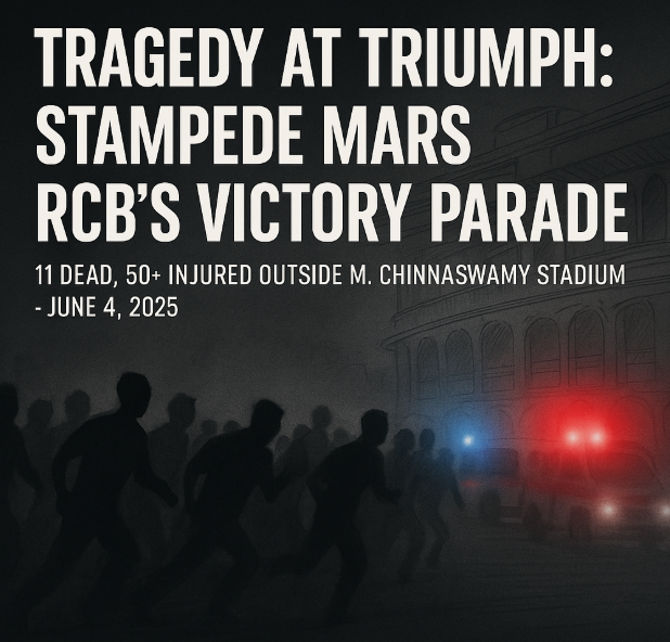 Bengaluru Stampede During RCB Victory Parade – 11 Dead, 50+ Injured | June 4, 2025